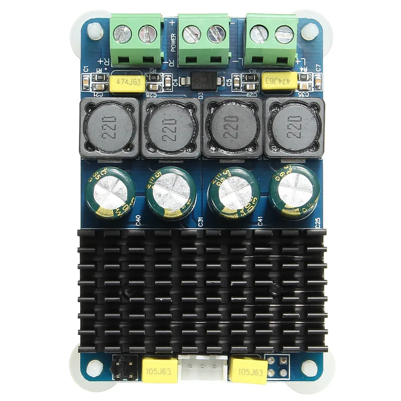 

TDA7498 2 Channel 2X100W Digital Stereo Power Amplifier Board Module DC 8-32V