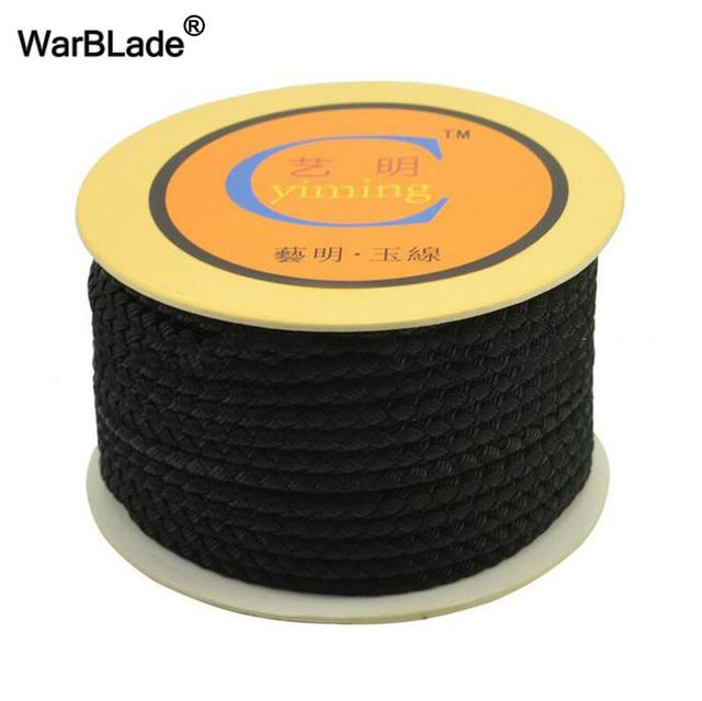 4mm Cotton Cord Nylon Thread Chinese Knot Macrame Cord Plastic String Beaded Rope For DIY Bracelet Necklace Jewelry Making