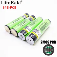 LiitoKala 18650 3400 mah NCR18650B 3,7 v 3400 mah 18650 литиевая аккумуляторная батарея для фонариков