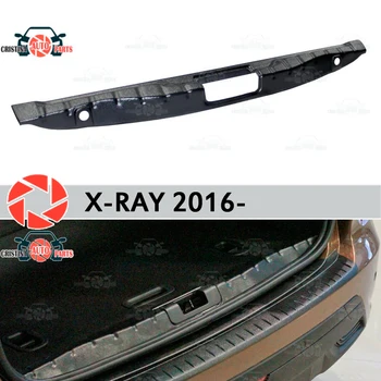 

Cover on the sill trunk for Lada X-Ray 2016- trunk sill step plate inner trim accessories protection car styling