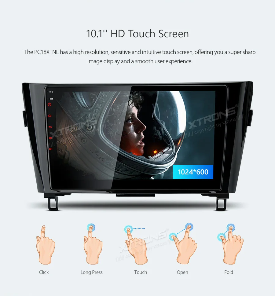 Top XTRONS 10.1" Android 8.1 16GB ROM car Multimedia System GPS Navigation RCA for Nissan X-Trial Rogue Qashqai 2014-2018 NO DVD 6