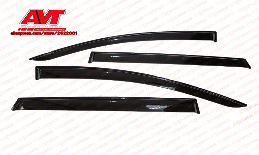 

Deflectors case for Audi Q7 2006-2015 1set\4pcs styling wind window deflector guard auto vent visor rain guards cover