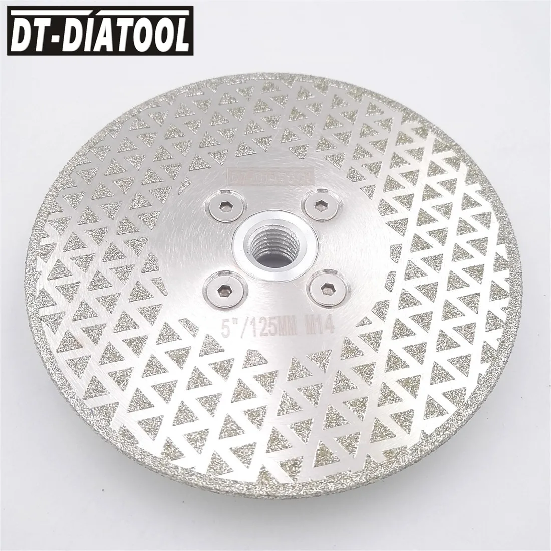 DT-DIATOOL Electroplated Diamond Cutting & Grinding Blade M14 Thread Granite Marble Single Side Coated Diamond Saw Blade