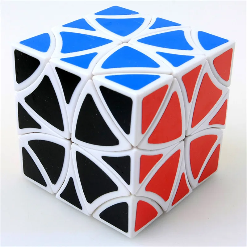 PVC Sticker Twisted Puzzle Magic Cube Hexahedron Puzzle Cube Flower Rex Magic Cubes Boys Toys Cubo