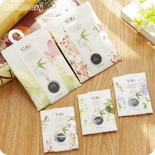 3 шт./лот 30 г Натуральный Бамбуковый древесный уголь ароматизированное Саше домашние ароматы, ароматерапия пакетиков с вешалкой для гардероба, шкафа автомобиля