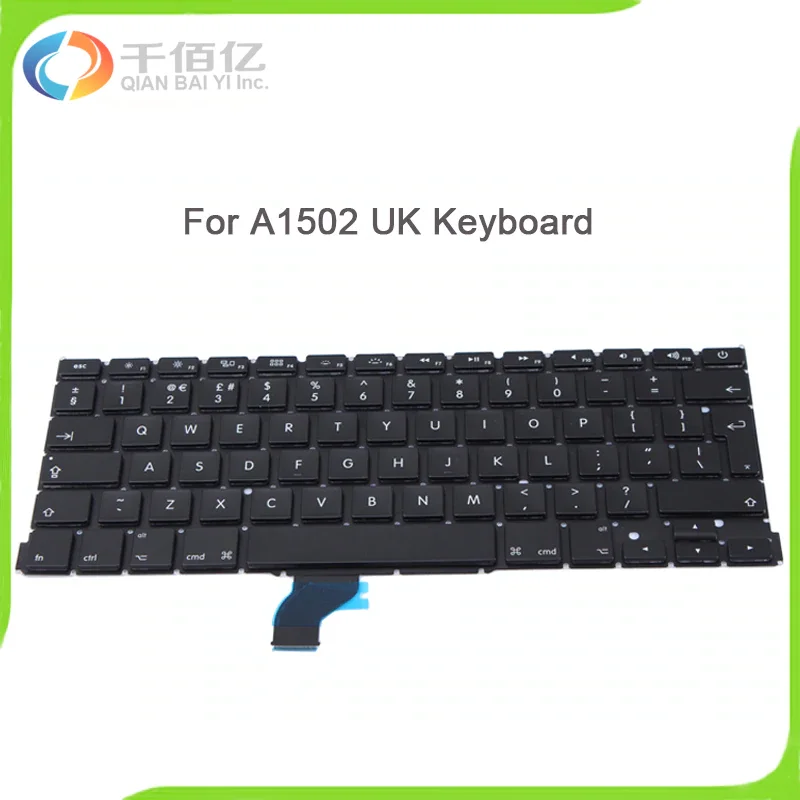 Original New A1502 Keyboard Replacement Without Backlight for font b MacBook b font Pro Retina 13