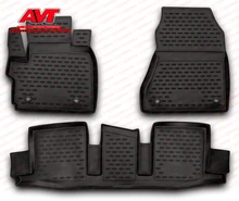 Floor mats for Toyota IQ 2008 4 pcs rubber rugs non slip rubber font b interior