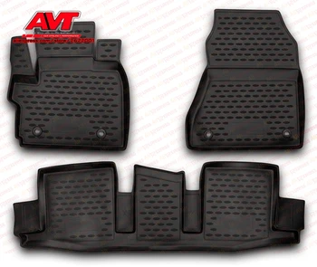 

Floor mats for Toyota IQ 2008- 4 pcs rubber rugs non slip rubber interior car styling accessories