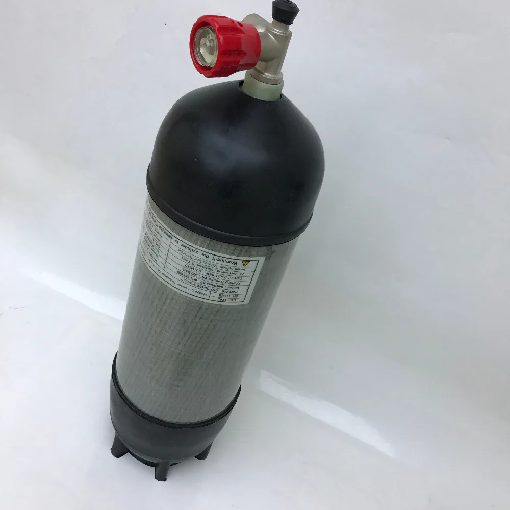 4500Psi 9L HP Carbon Fiber composite cylinder for PCP air gun/Paintball tank Refilling with