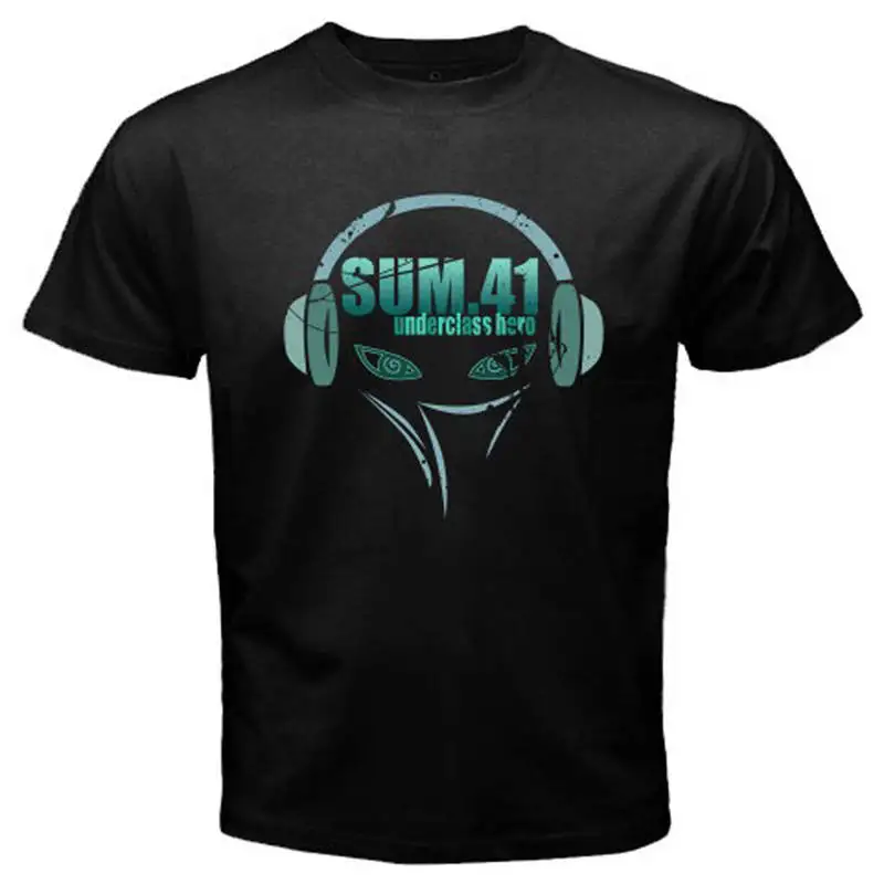 

Cheap Shirts Graphic Crew Neck Short Sleeve Sum 41 Underclass Hero Mens Tees
