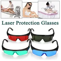 Лазерная защитные очки красные, синие зеленый темно-зеленый видимый свет всесторонняя поглощения для Красота оборудование лазерная