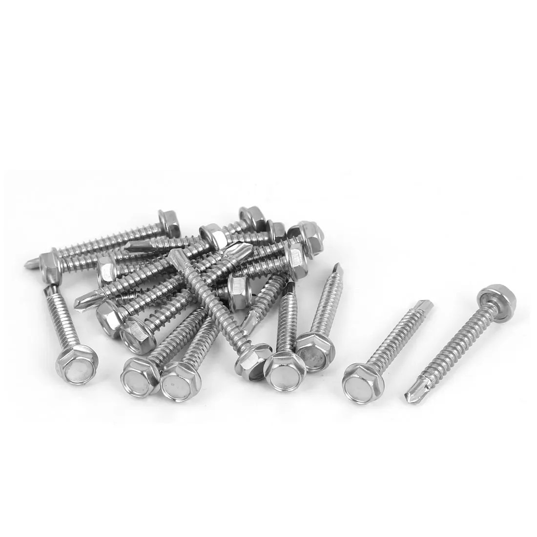 uxcell 25mm x 4mm Thread Diameter Stainless Steel Crosshead Self Tapping Screw 20Pcs