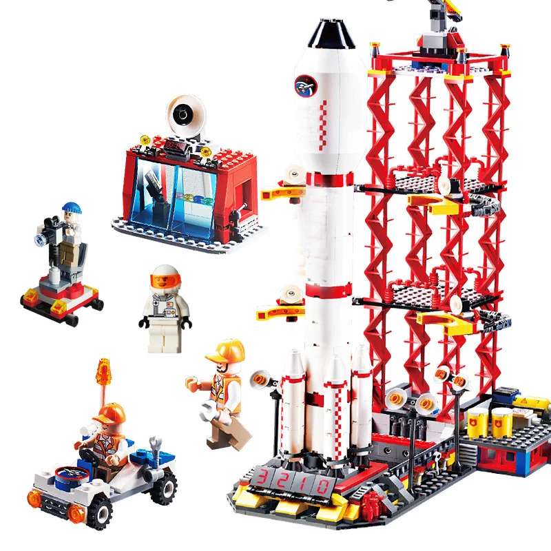 

GUDI 8816 City Space Rocket Launch Center Figures Blocks Compatible Legoe Construction Bricks Toys For Children