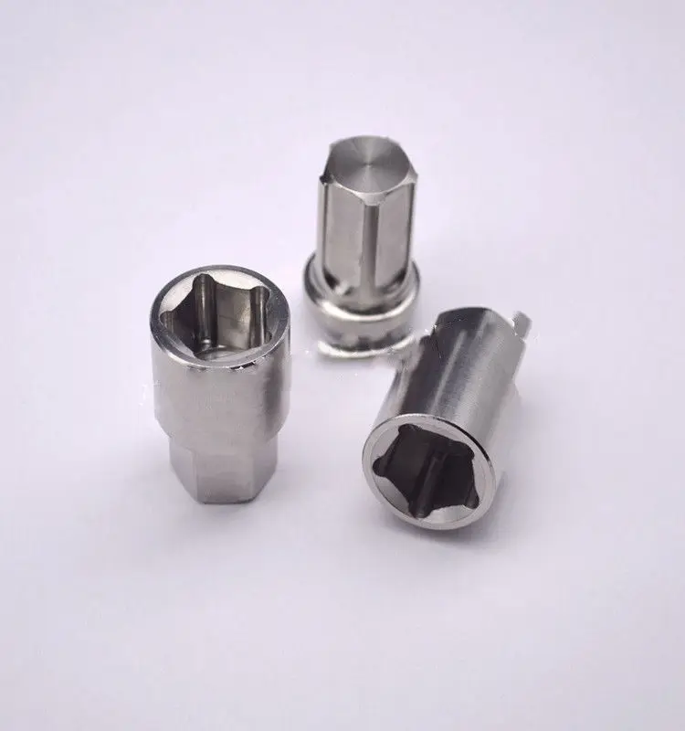 

Titanium alloy Car wheel hub anti-theft sleeve 17 the wrench