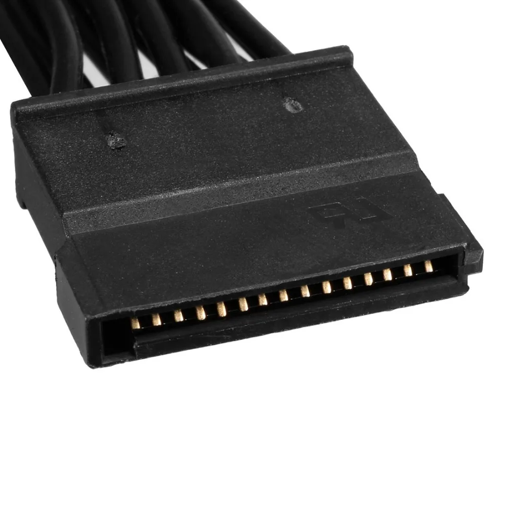 Uxcell 1 шт. 6 контактный на 3 SATA разъем питания ATA Y сплиттер адаптер кабель жесткого