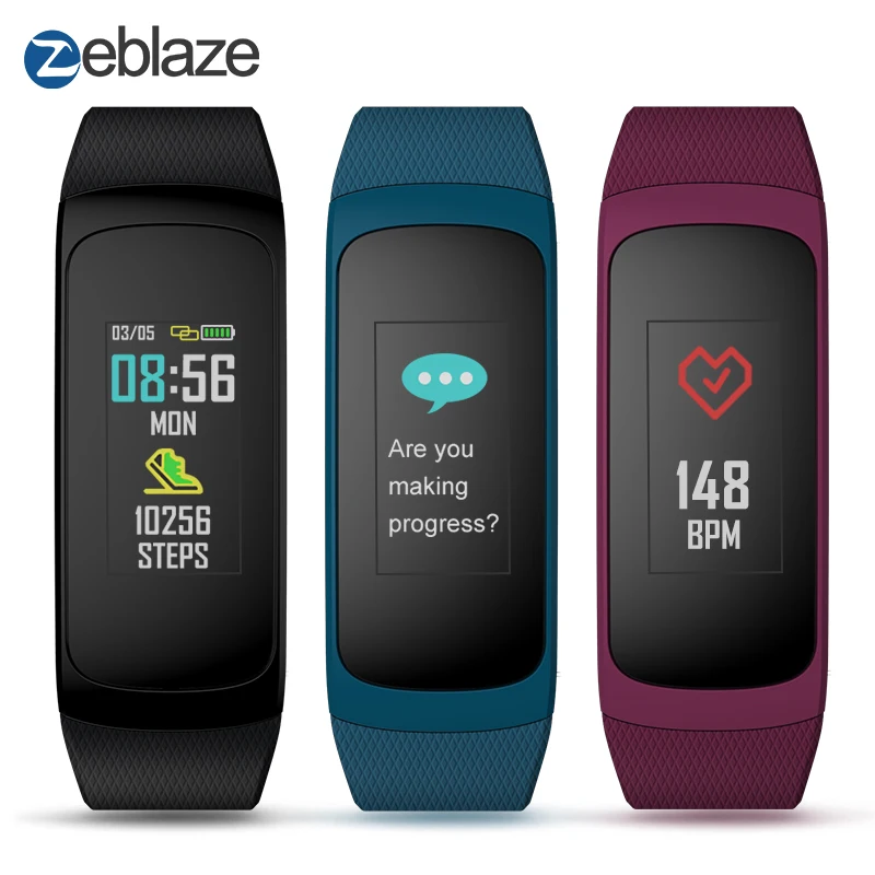 

Zeblaze Plug C Continuous Heart Rate Always-on color display Long Battery Life & Quick Recharge IP67 Waterproof For Android&IOS