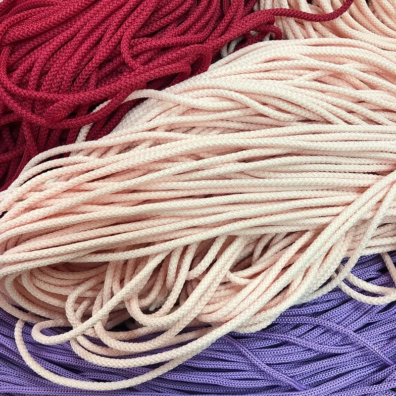 

5mm Polyephire cord, 200 meters per roll, DIY Rope cord with inner core, cord in cord , art.50/35