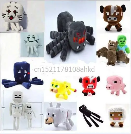 Minecraft Plush Toys 14 Styles Soft Stuffed Animal Doll Kids Game Cartoon Toy Brinquedos Children Gift Enderman Wolf Sheep Squid Minecraft Plush Toys 14 Styles Soft Stuffed Animal Doll Kids Game Cartoon Toy Brinquedos Children Gift Enderman Wolf Sheep Squid