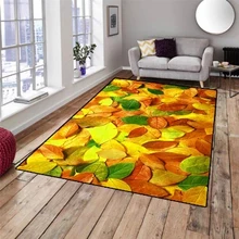 Else желтый зеленый осень коричневые листья цветочный 3d принт нескользящие микрофибры гостиной декоративные современные моющиеся области коврик
