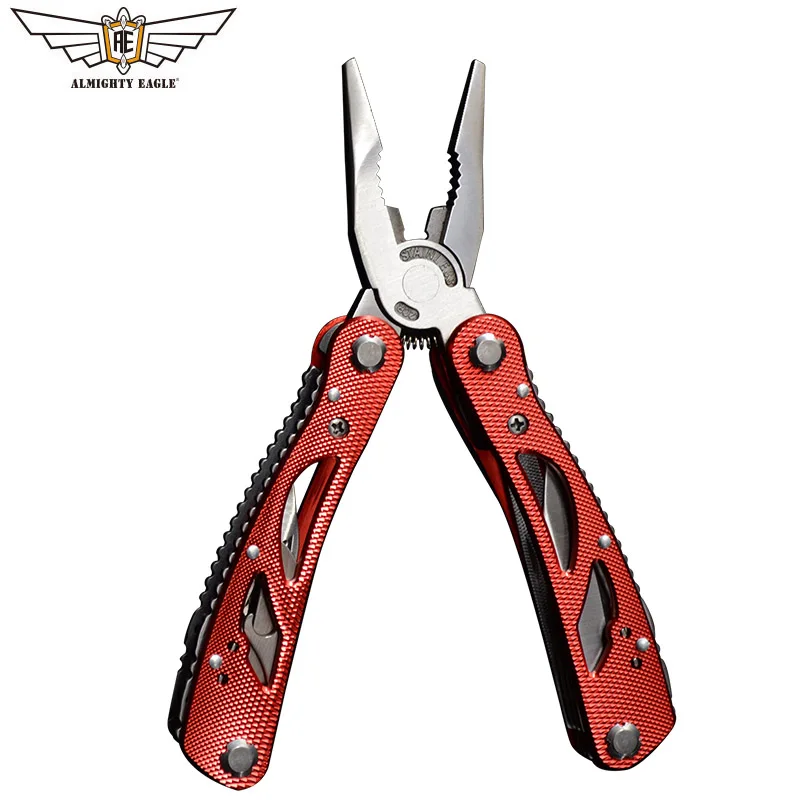 

ALMIGHTY EAGLE Multifunctional plier folding knife 14in1 hand tool scissors screwdriver batch set survival camping equipment