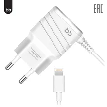 Сетевое зарядное устройство BB 014-001, USB, прочное, надежное зу,белый