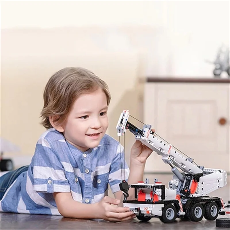 Xiaomi Mitu инженерный кран Робот строительные блоки миниатюрный город Развивающие DIY мальчик игрушки автомобиль грузовик