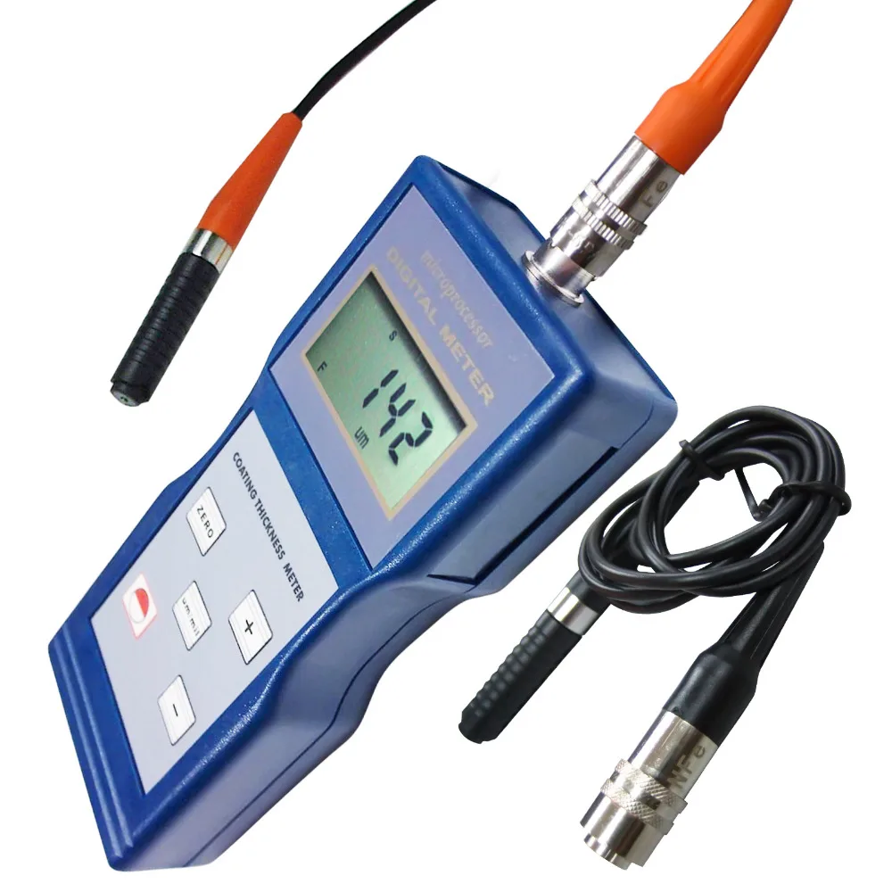 Digital Paint Coating Thickness Meter Gauge Ferrous F / Non Ferrous NF