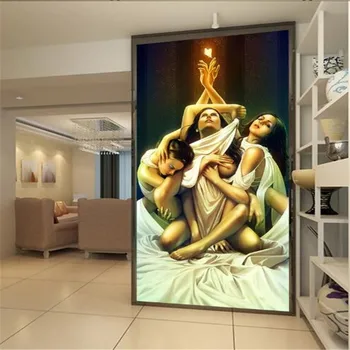 

Art figures oil painting porch background wall professional production murals wholesale wallpaper custom photo wall