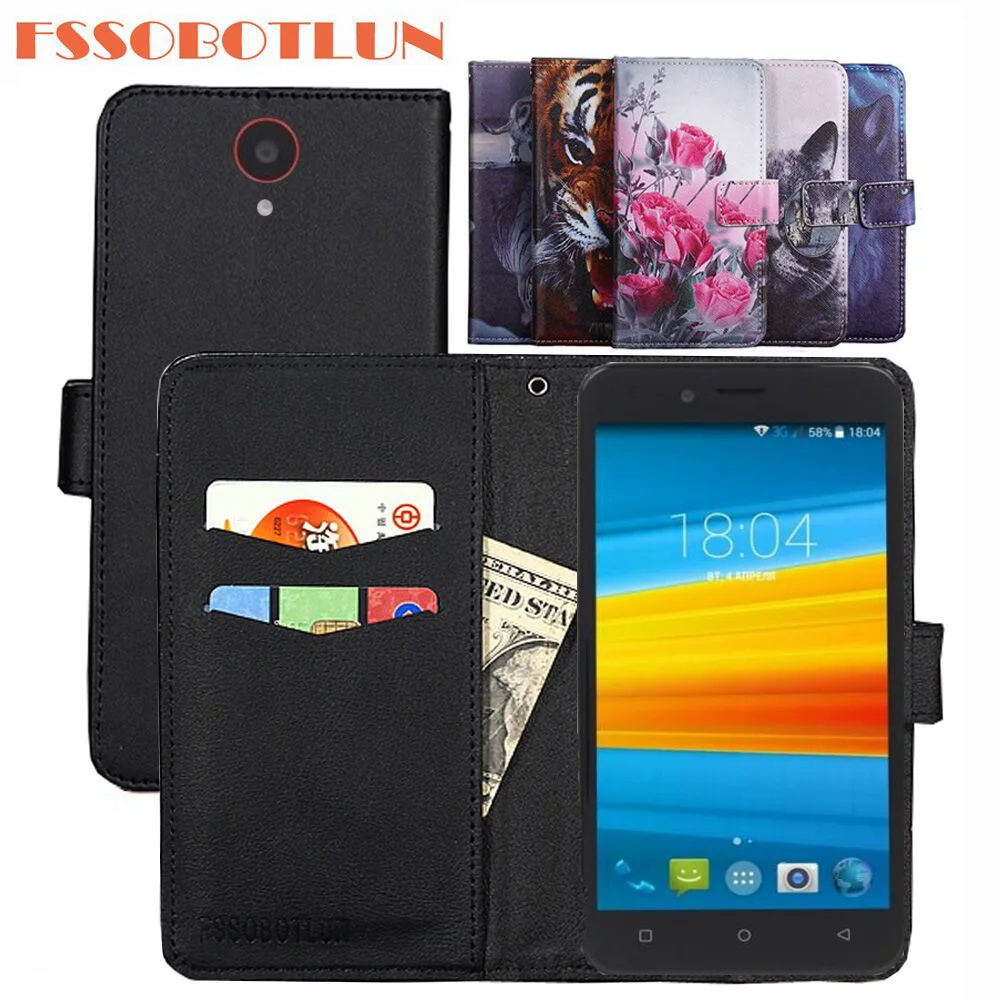 

FSSOBOTLUN For DEXP Ixion ES1050 Case PU Leather Retro Flip Cover Shell Magnetic Wallet Fashion Case Kickstand Strap Dexp ES1050