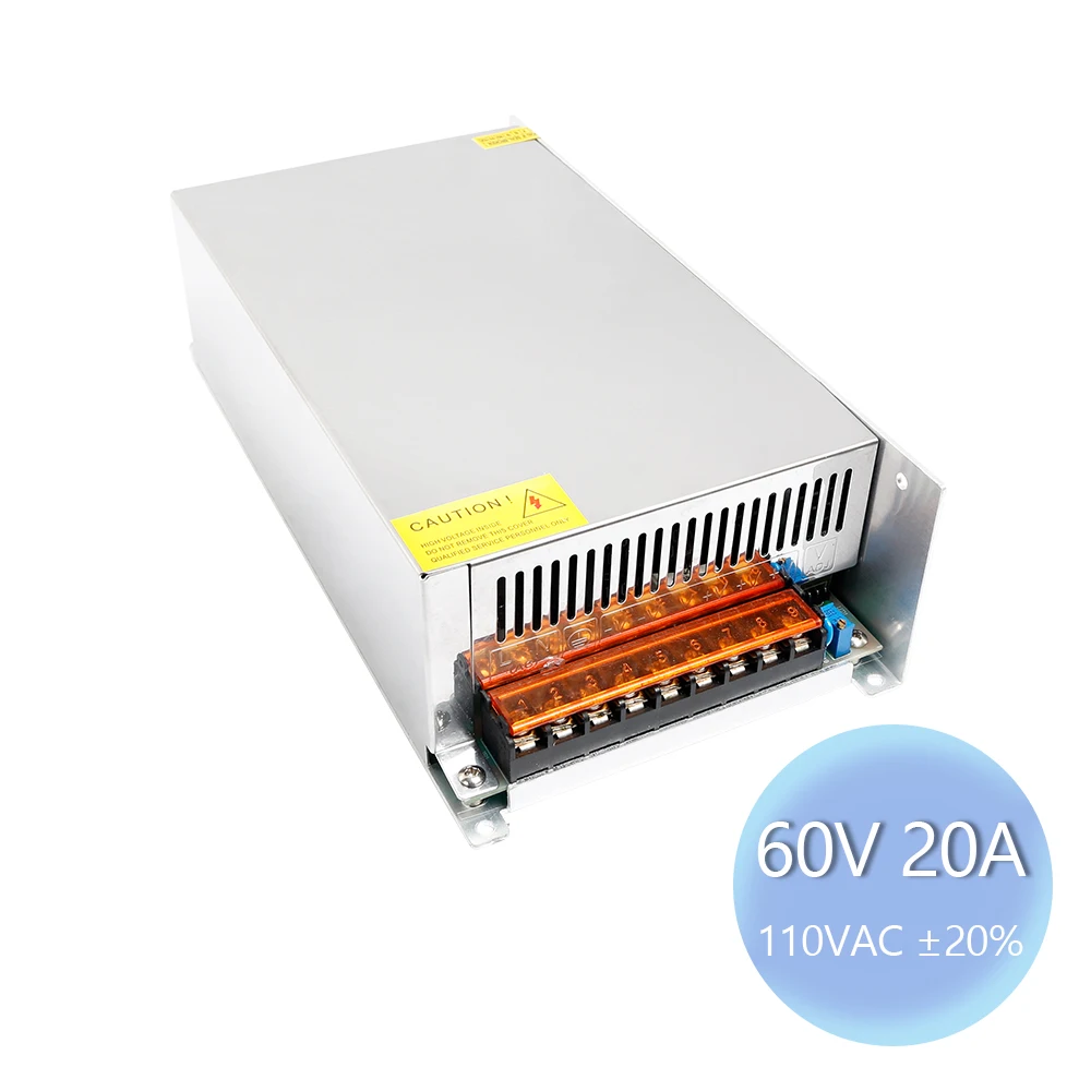 

CNC Stepper/Servo Motor Driver Switching Power Supply 1200W 60V 20A PSU 110V 220V