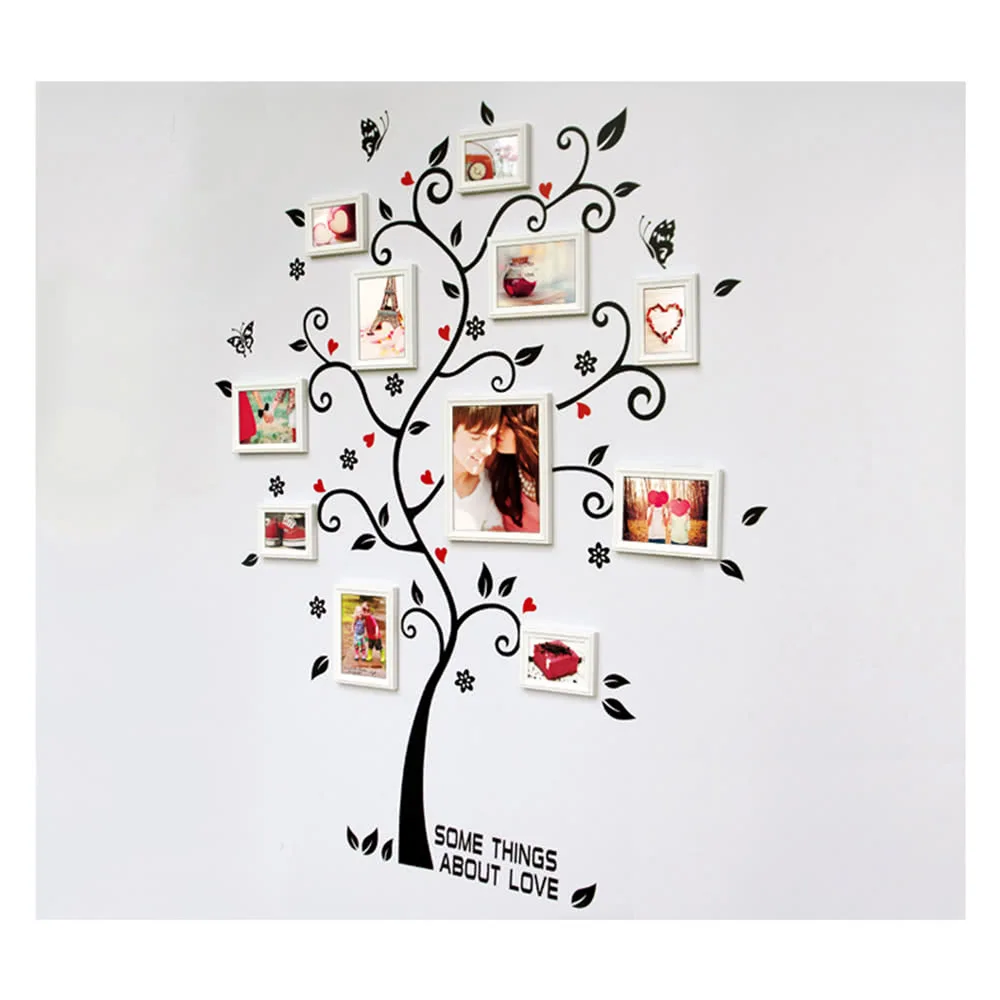 

Decoration Home Art Wall 17.7 x 23.6in Hanging Photo Frame Memory Tree Decal Removable Stick for Baby Family Photo Wedding Photo