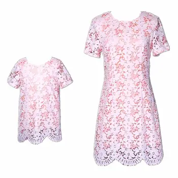 

Mom Girls Lace Dress Mother Daughter Dresses 2019 Summer Mommy Girl Match Twinning Party Dress Family Look Outfits J138