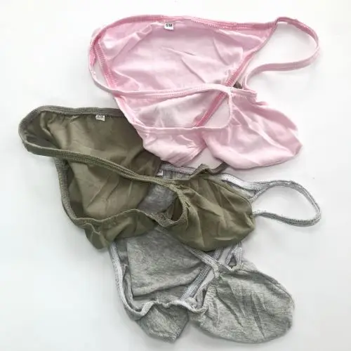 

3pcs lot G703C Mens Pouch String Bikini Bulge Enhancer Low Rise Soft Fine Cotton