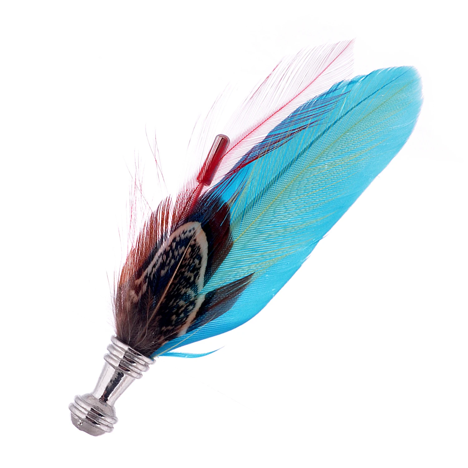

lureme Bohemian Style Mix Colors Feather Pin Brooch 5 Different Cocktail Party Clothing Accessories (br000001)