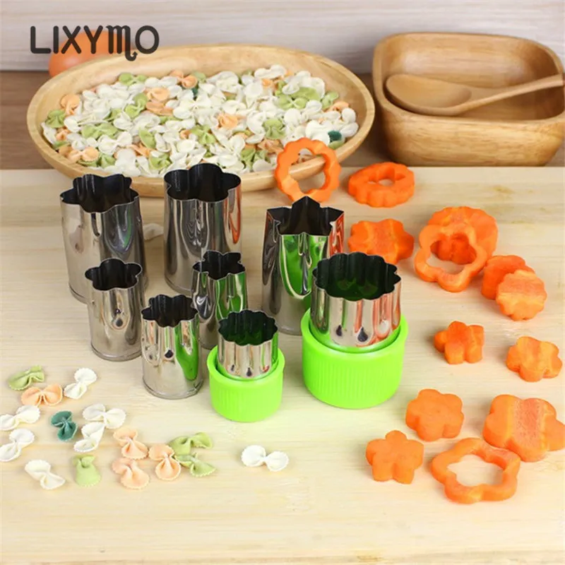 LIXYMO 8 шт./компл. Farfalle DIY формы для фруктов овощей печенья десерт Снэк сэндвич-фрезы