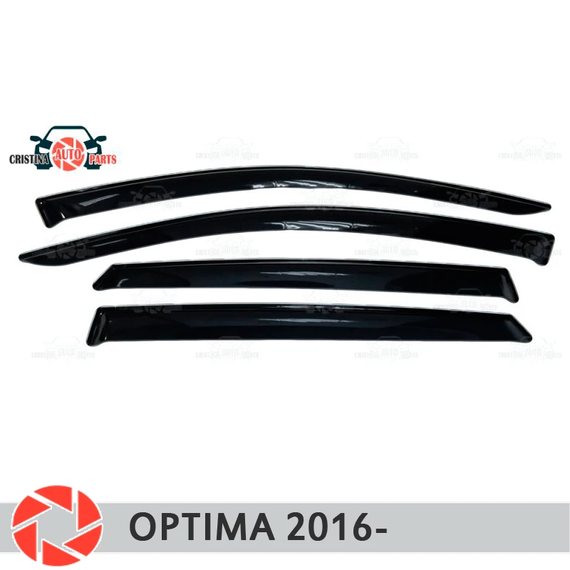Venster deflector voor Kia Optima 2016-regen deflector vuil bescherming auto styling decoratie accessoires molding Venster deflector voor Kia Optima 2016-regen deflector vuil bescherming auto styling decoratie accessoires molding
