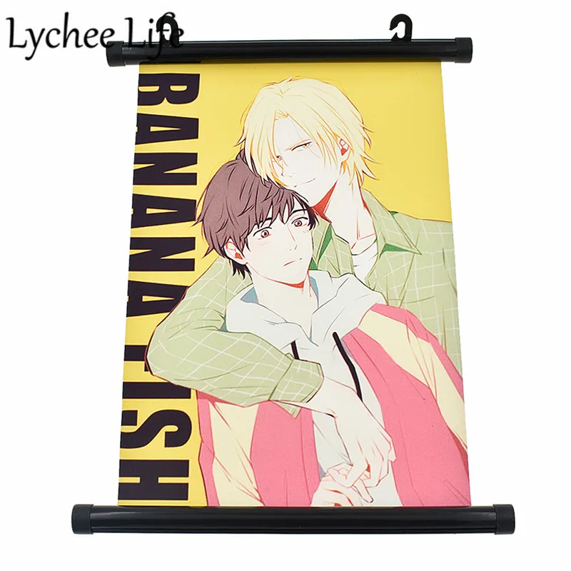 

Banana Fish Animation Flat Poster Japan Style Cartoon Figures Scroll Painting Gift Modern Home Wall Decor Collection