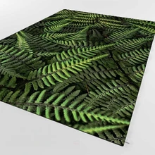 Еще тропический зеленый черный сосновый лист Цветы 3d принт Нескользящая микрофибра Гостиная декоративный современный моющийся коврик