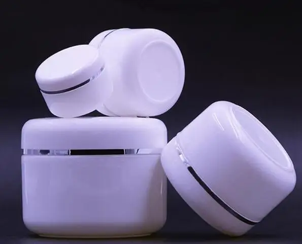 

20g 50g 100g Cream Jar,White Plastic Cosmetic Container,Empty Makeup Sub-bottling,Small Sample Mask Canister,PP Cream Box#45656