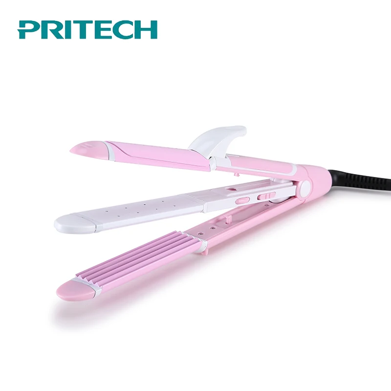 

Ceramic Curling Iron PRITECH Hair Straightener Multifunction Corrugated Iron Corn Plate Flat Iron Waver Wave Styler Hair Curler