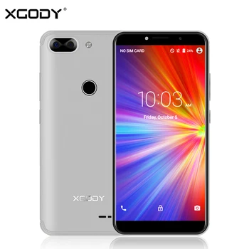 

XGODY 3G Dual Sim Smartphone 5.5 Inch 18:9 Android 7.0 Full Screen Mobile Phone Quad Core 1G+8G 5MP Camera 2500mAh Cellphone D27