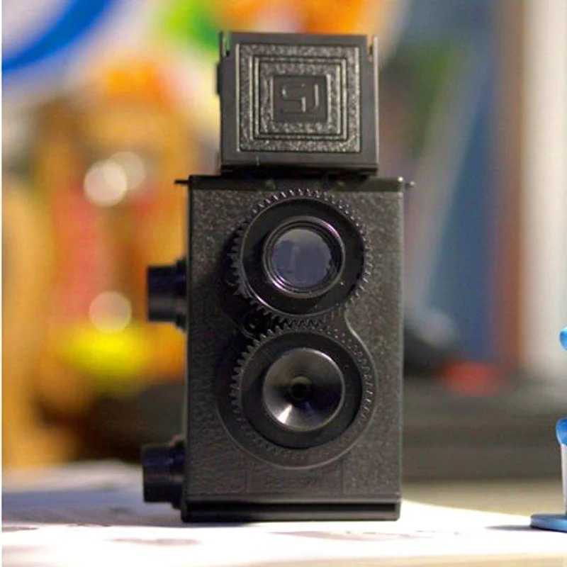 Модный черный DIY двойной объектив Reflex TLR 35 мм Lomo пленка камера комплект Классический игровой хобби фото игрушка подарок для детей/студентов