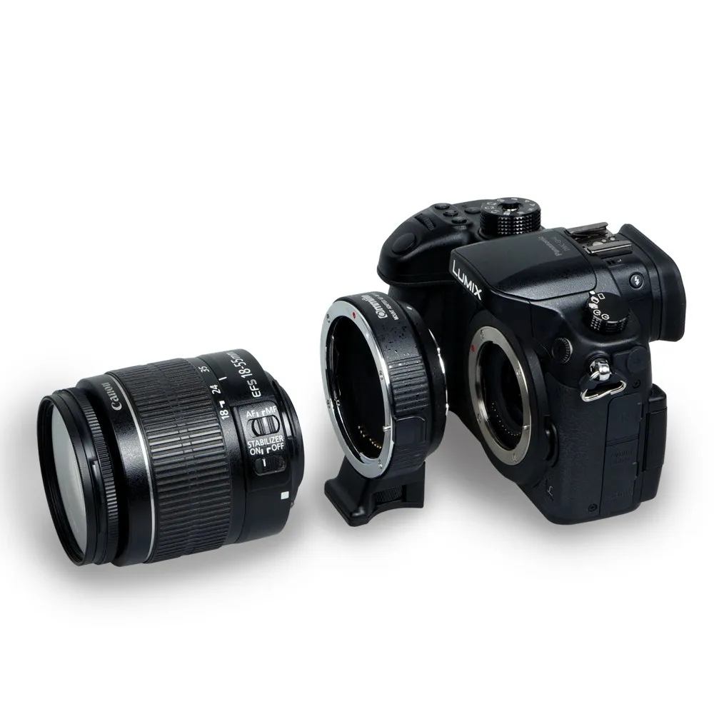 Commlite CM-AEF-MFT AF Крепление объектива адаптер для Canon EOS EF/EF-S объектив для M4/3 камеры Panasonic GH5 GH3 GH4 GX7, для Olympus