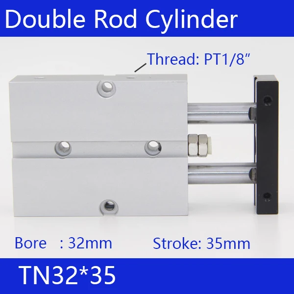 TN32* 35 32 мм диаметр 35 мм Ход Компактный Воздушные цилиндры TN32X35-S двойного действия пневматический цилиндр