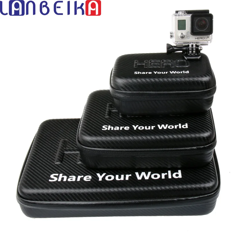 Bolsa Estuche de viaje portátil ajuste para Pro GoPro Hero 3,4,5 acción Go Cam Cámara