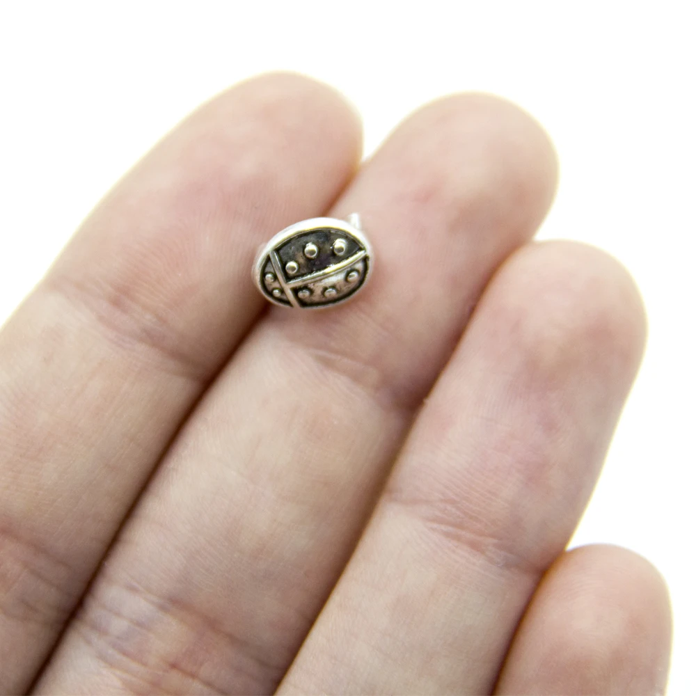 

40pcs Ladybug flat slider for 5mm flat cord jewelry finding zamak D-1-5-45