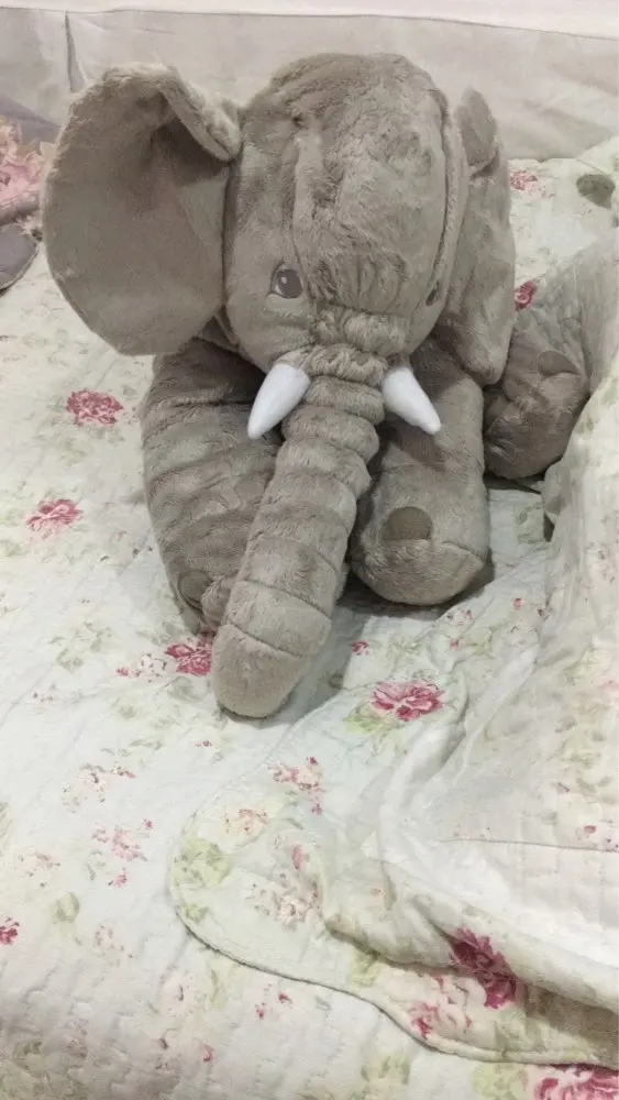 Cute Stuffed Elephant Plush - Sleeping Back Cushion