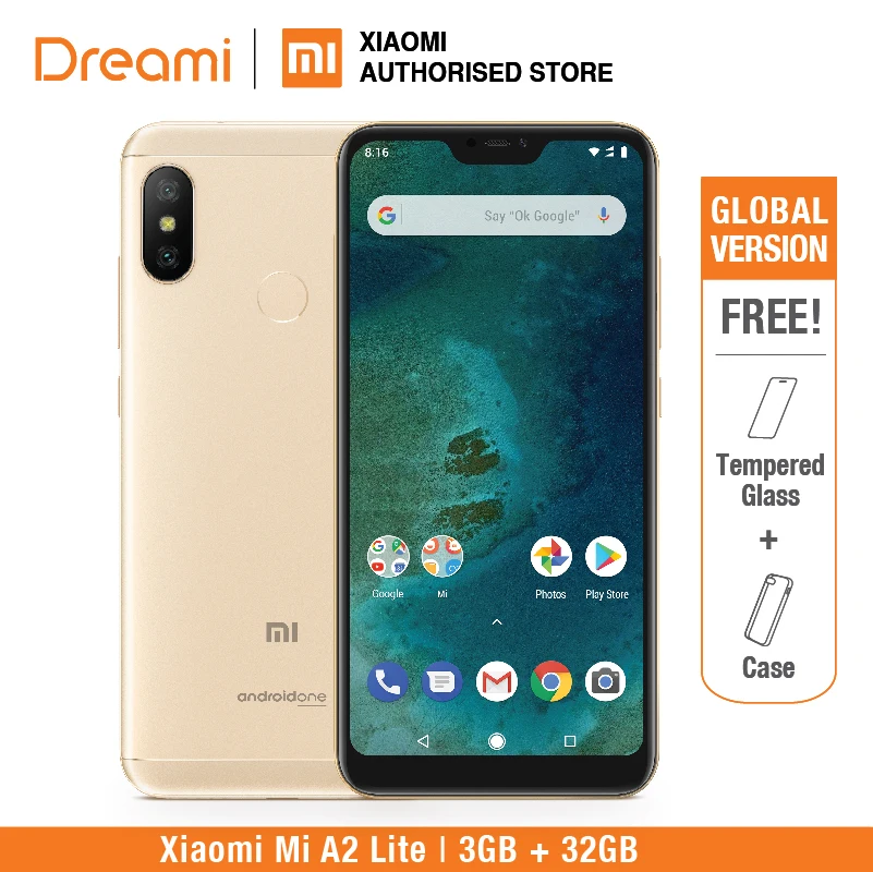 

Global Version Xiaomi Mi A2 Lite 32GB ROM 3GB RAM (Brand New and Sealed) mia2lite 32gb