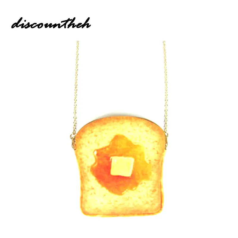 

2017 New Women Small Messenger Bag Canvas Multi Layer Cross Body Cute Cartoon Bread Printed Bags Mini Coin Phone Purse