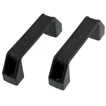 

UXCELL Cabinet Door 8Mm Install Hole Plastic Pull Handle Black 2 Pcs
